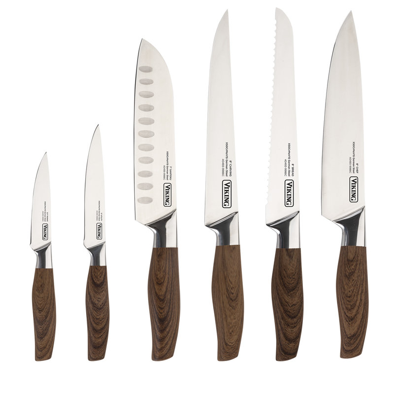 Viking German Steel Hollow Handle Cutlery 6 Piece Assorted Knife Set